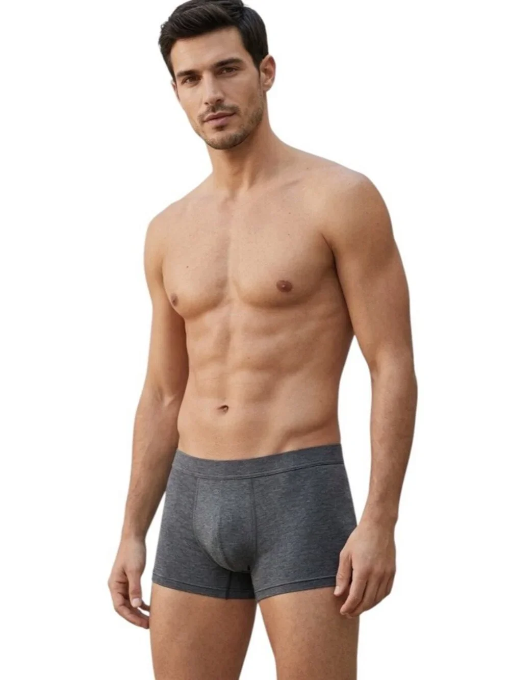 Intimissimi Uomo Soft Silk Boxer Iuman  Briefs XL Gray Modal Blend SBU23A NWT